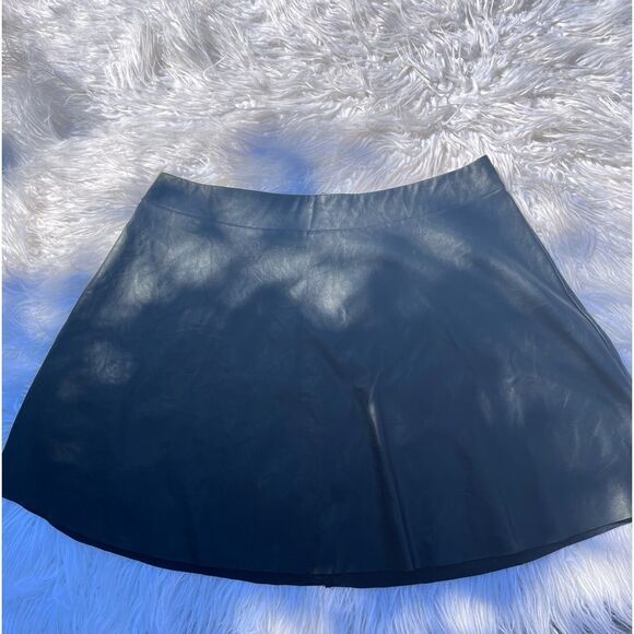 WHIMSY💫Faux Leather 💫Skirt  - Picture 1 of 3